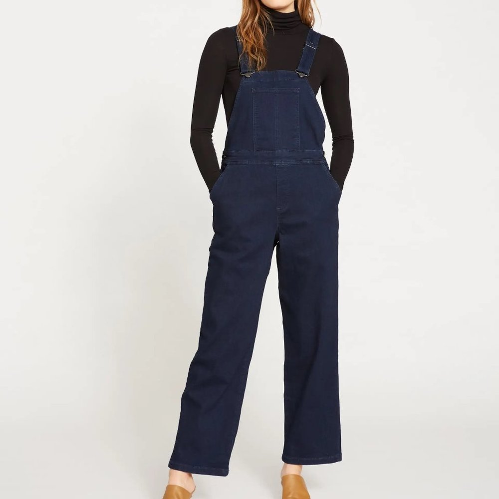 Universal Standard Casey Classic Denim Overalls (Dark Indigo)